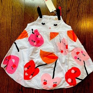 CATIMINI PRINTED COTTON ROMPER